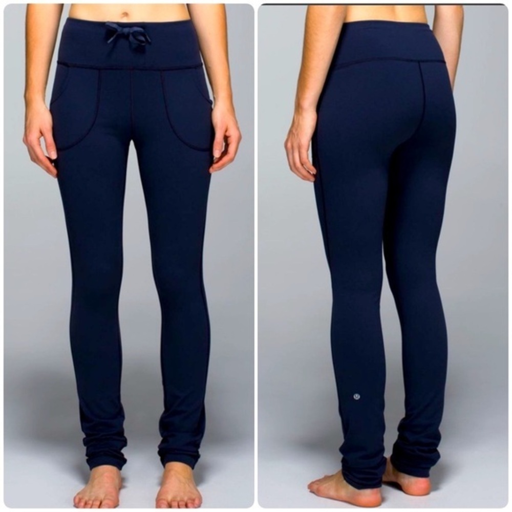 Lululemon Skinny Will Pants. Full on Luon. Inkwell. High rise. 34”L.